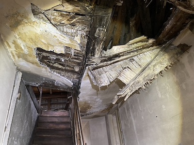 Platterkamp eingebrochene Treppenhausdecke
